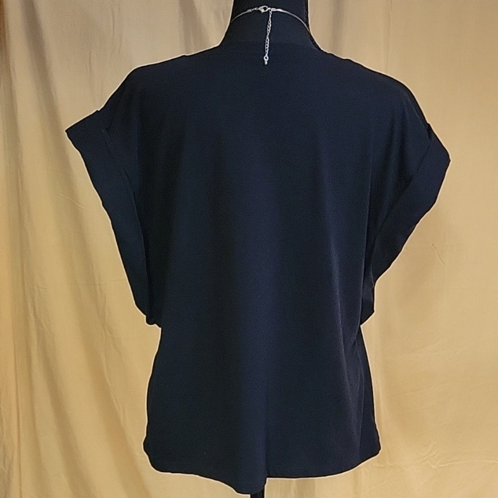 INC International Concepts Black Dolman Sleeve Boxy Top - Picture 6 of 9